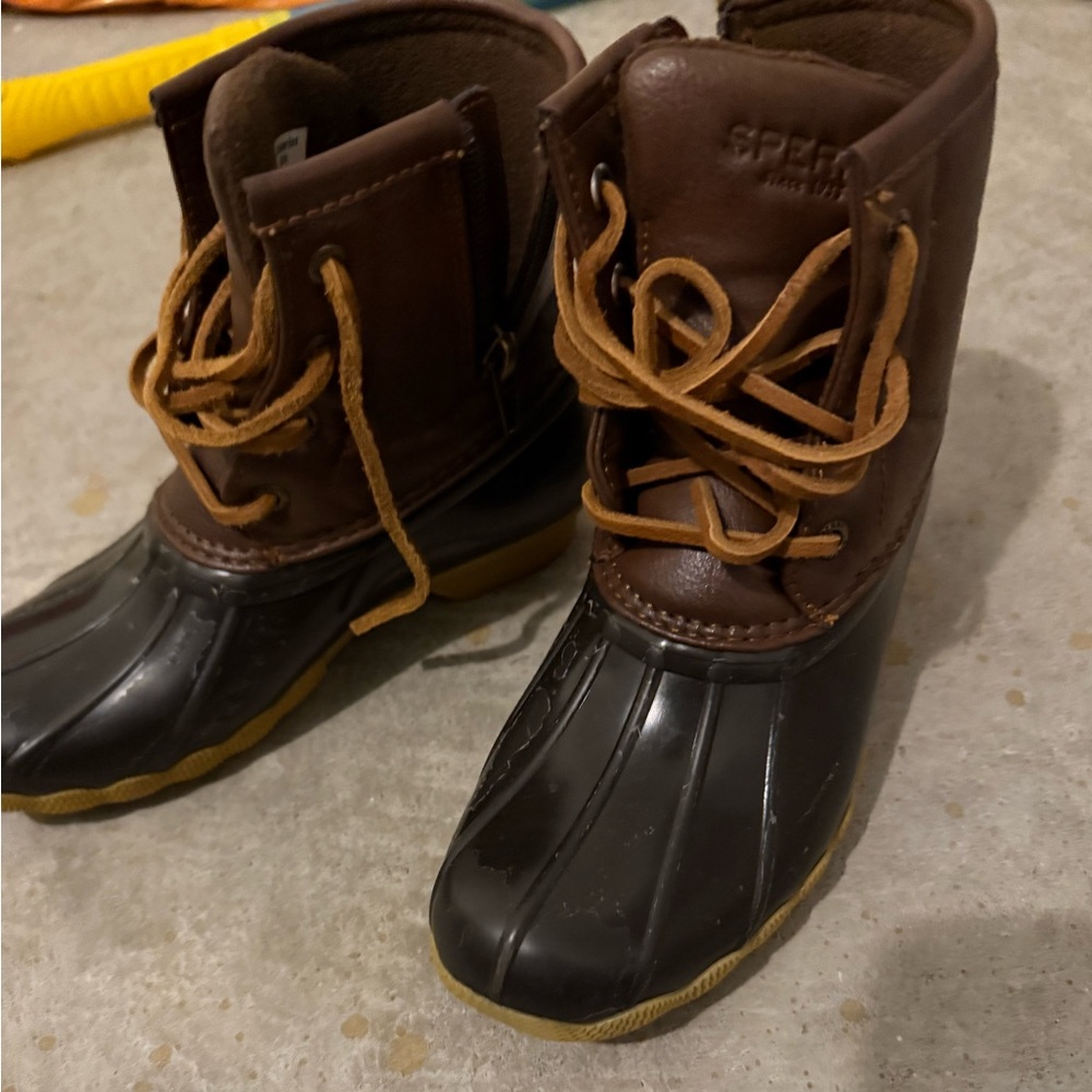 Sperry’s Brown and Black Duck Boots